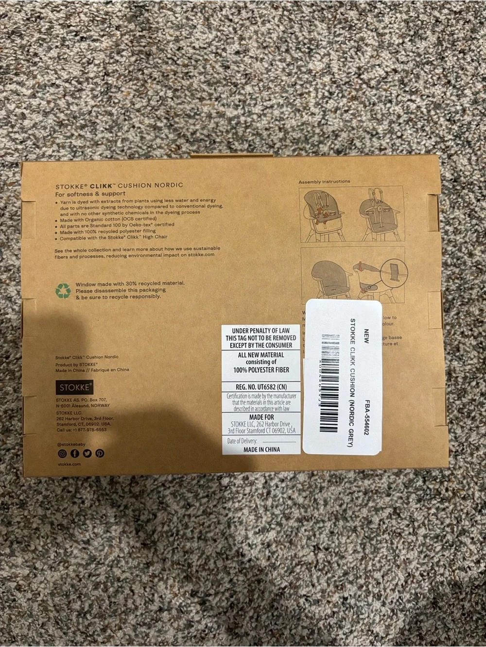 Stokke Clikk Nordic Cushion - Light Gray